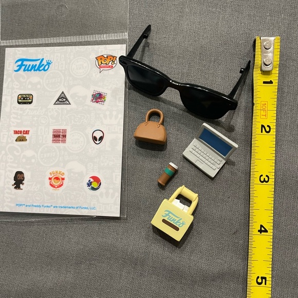 Funko POP Sticker Sheet and Accessories, Sunglasses, Laptop, Coffee, Bags - Picture 5 of 6